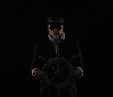 portrait of an old bearded ship captain