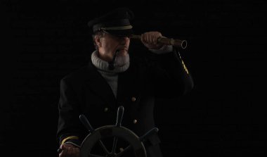 portrait of an old bearded ship captain