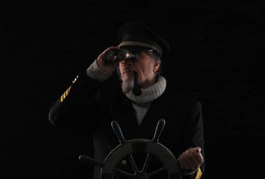 portrait of an old bearded ship captain