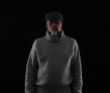 portrait of an old bearded ship captain