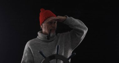 portrait of an old bearded ship captain