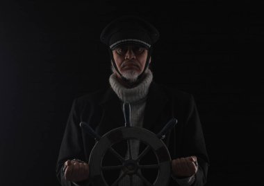 portrait of an old bearded ship captain