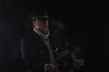 portrait of an old bearded ship captain