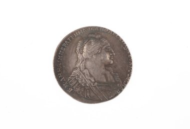 Çarlık Rus parası beyaz arka planda izole edildi