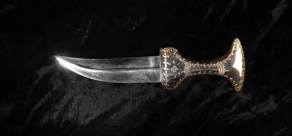 Arabic Dagger Black Velvet — Stock Photo, Image