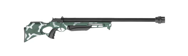 Arma Rifle Espingarda Isolada Fundo Branco — Fotografia de Stock