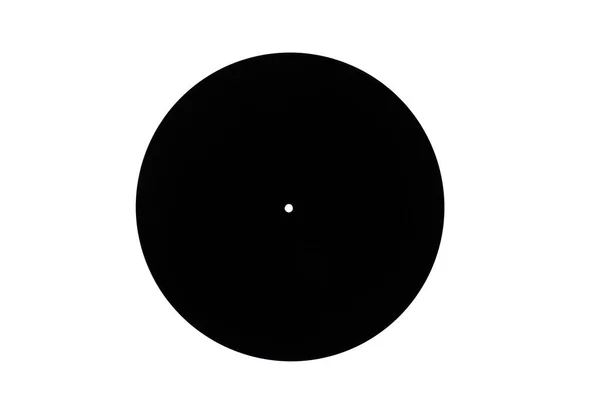 Círculo Negro Geométrico Abstracto Aislado Sobre Fondo Blanco — Foto de Stock