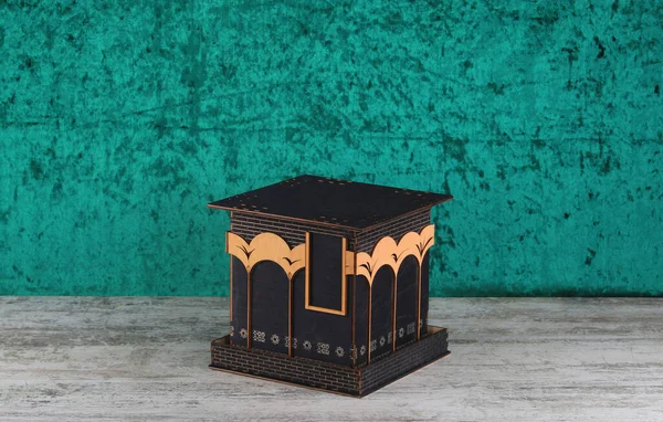 Ramadan Kaaba Layout Table — Stock Photo, Image
