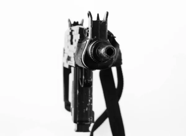 Maulkorb Maschinengewehr Isoliert Auf Weißem Hintergrund — Stockfoto