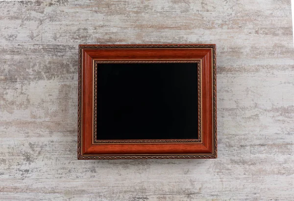 白色背景下孤立的黑色经典画框 — 图库照片