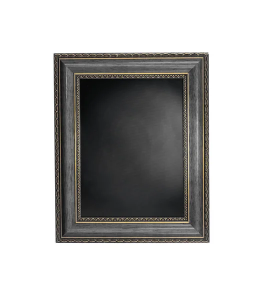 Чорна Класична Рамка Картини Ізольована Білому Фоні — стокове фото