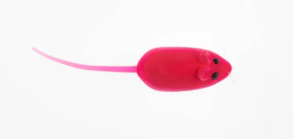白い背景に隔離されたプラスチック製のマウスのおもちゃ — ストック写真