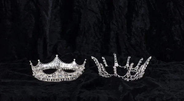 Corona Reina Terciopelo Negro — Foto de Stock