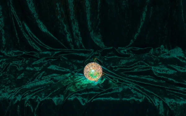 Magic Ball Green Velvet — Stock Photo, Image