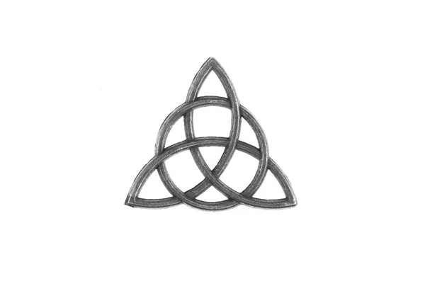 魔女のサイン白地に隔離された五角形 — ストック写真
