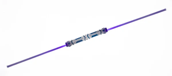 Espada Espaço Laser Isolada Fundo Branco — Fotografia de Stock