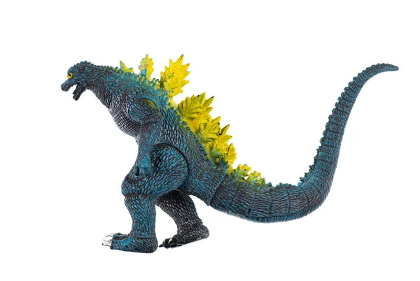 Plástico Tyrannosaurus Brinquedo Isolado Fundo Branco — Fotografia de Stock