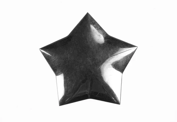 Стальная Звезда Железном Фоне — стоковое фото