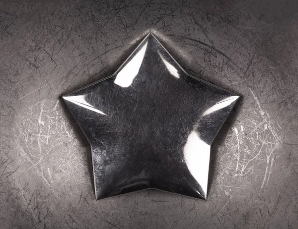 Αστέρι Χάλυβα Φόντο Σιδήρου — Φωτογραφία Αρχείου