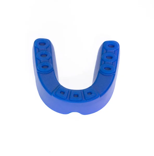 Blue Mouthguard Isolated White Background — Stock Photo, Image