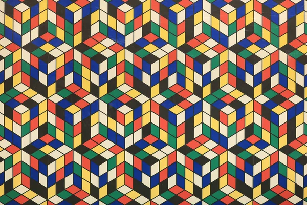Абстрактний Мозаїчний Візерунок Кольорових Кубиків — стокове фото