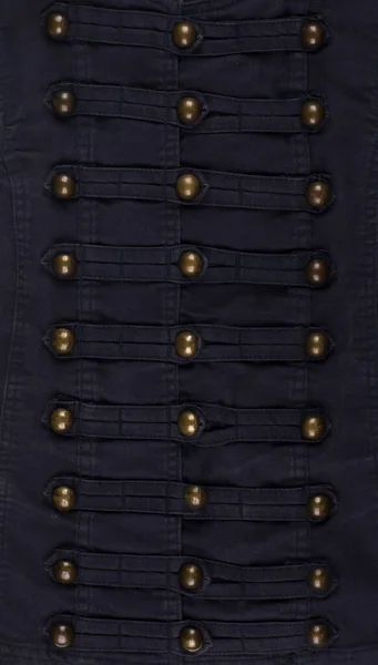 Černé Oblečení Retro Knoflíky — Stock fotografie