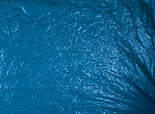 Azul Abstrato Crumpled Velho Lona Fundo — Fotografia de Stock
