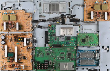 bilgisayar çipi ve televizyon arkaplanı