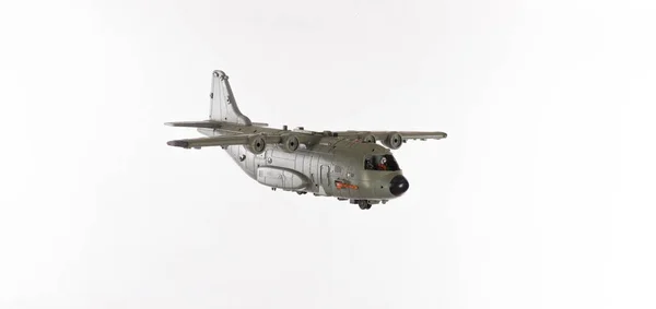 Militair Vliegtuig Geïsoleerd Witte Achtergrond — Stockfoto