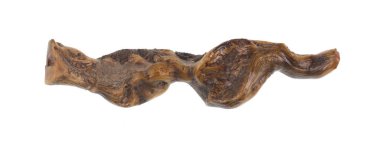 wooden curve stick isolated on white background