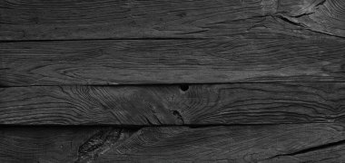 Halloween on a black wooden background