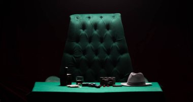 Kumarhanede yeşil poker masası