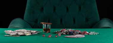 poker table in the casino