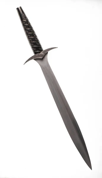 Starověký Bojový Meč Izolované Bílém Pozadí — Stock fotografie
