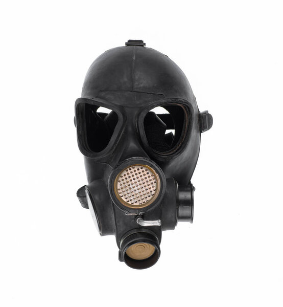 armageddon mask gas mask isolated on white background