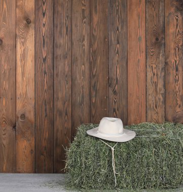  Kovboy ahırında saman yığını