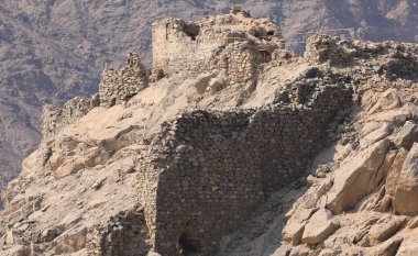 Salah El DIN Castle Körfez of Aqaba, Kızıldeniz, Taba, Mısır'daki Farun adada