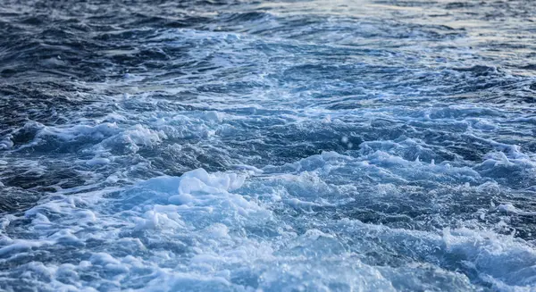 Yacht Water Footprint Sea Surface — Stock Photo, Image