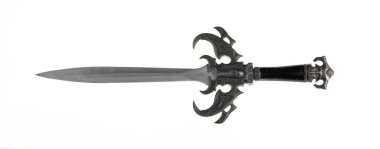 Oyun kılıcı beyaz arkaplanda izole edildi