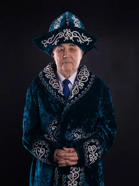 Kazakh Khan, Kazakh old man in national clothes