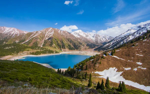 Панорама Ледникового Озера Большое Алматы Казахстан Алматы — стоковое фото