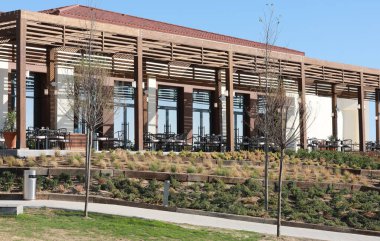 Aktau, Kazakistan, Rixos Oteli - 17 Ağustos 2020: Mimari Yazlık Otel