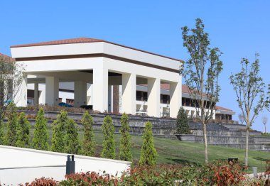 Aktau, Kazakistan, Rixos Oteli - 18 Ağustos 2020: Mimari Yazlık Otel