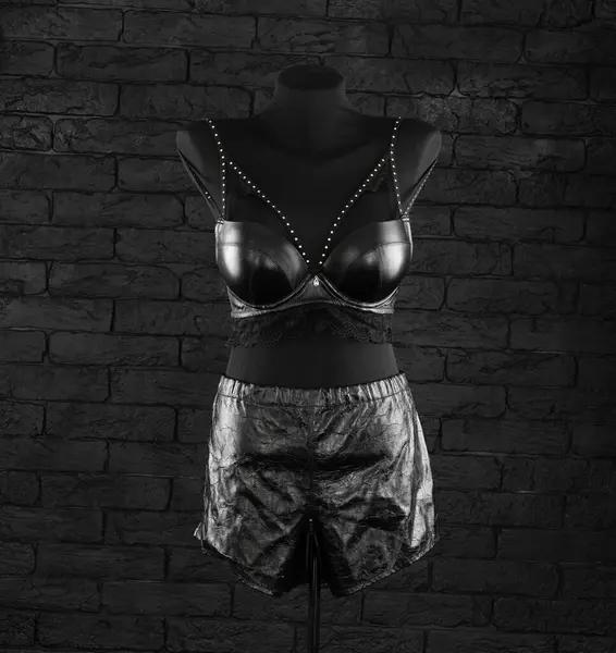 Fetish Sexy Black Lingerie Mannequin — Stock Photo, Image
