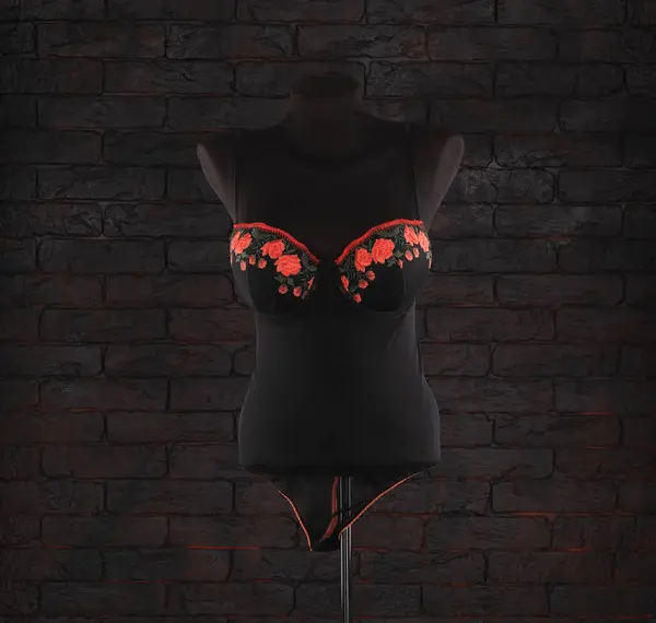 Fetish Sexy Black Lingerie Mannequin — Stock Photo, Image