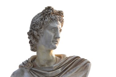 Apollo 'nun açık hava heykeli.