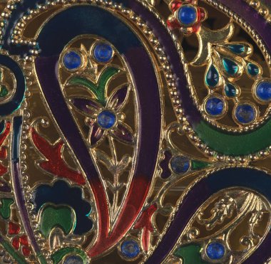 Fayanslar için parlak renkli soyut çiçek deseni