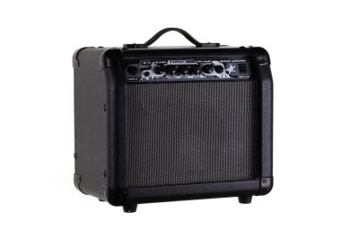 Elektro gitar hoparlörü beyaz arkaplanda izole