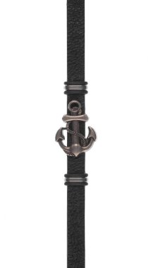 beyaz zemin üzerinde çapa ile deniz bileziği