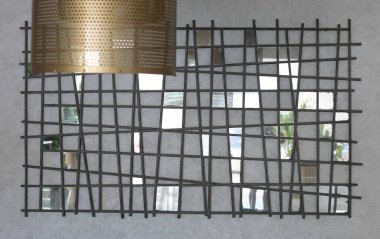 dikdörtgenli soyut metal geometrik arkaplan